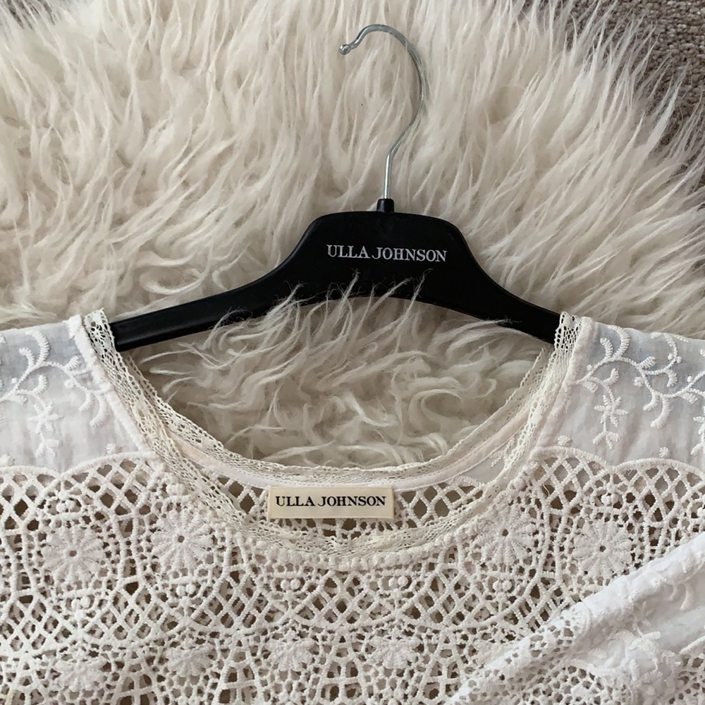 Ulla Johnson viola daisy White breezy Dress-Broderie anglaise bridal shower - Picture 4 of 10